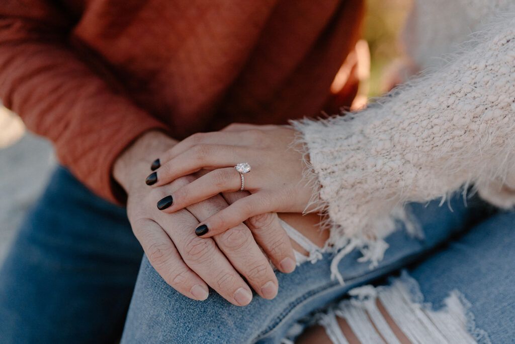engagement ring photos for for smoky mountain engagement photos