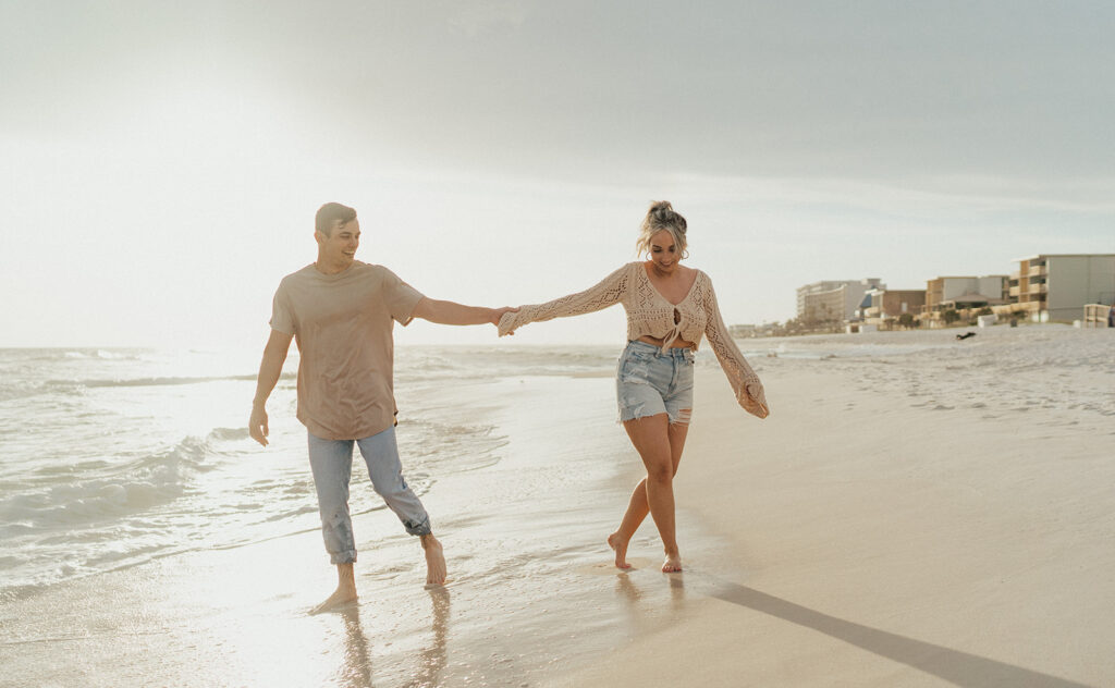 seaside florida engagement photos on the beach 30A engagement session