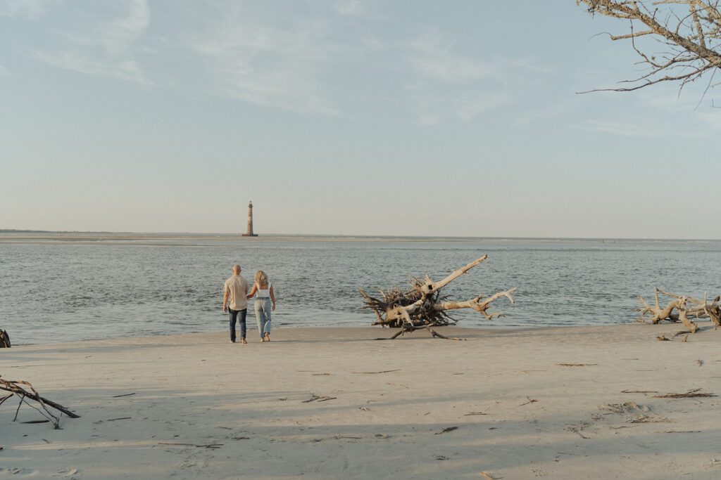 South Carolina engagement photos on folly beach