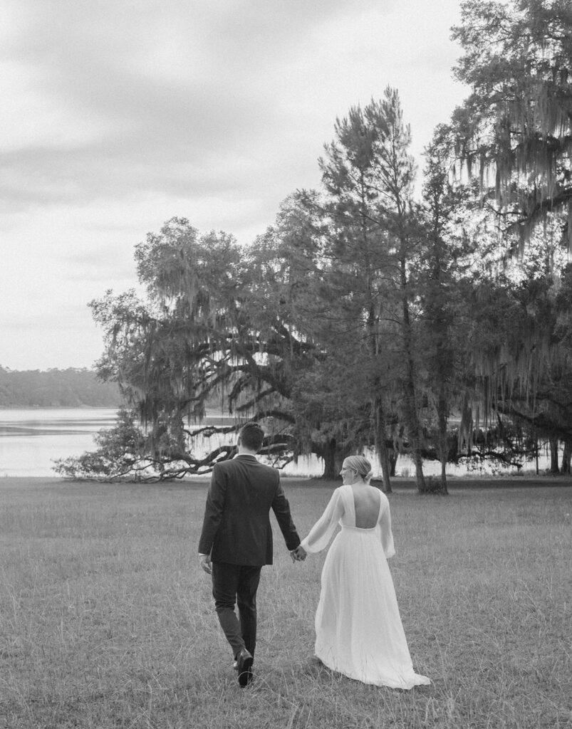 black and white candid bride and groom photos bridals