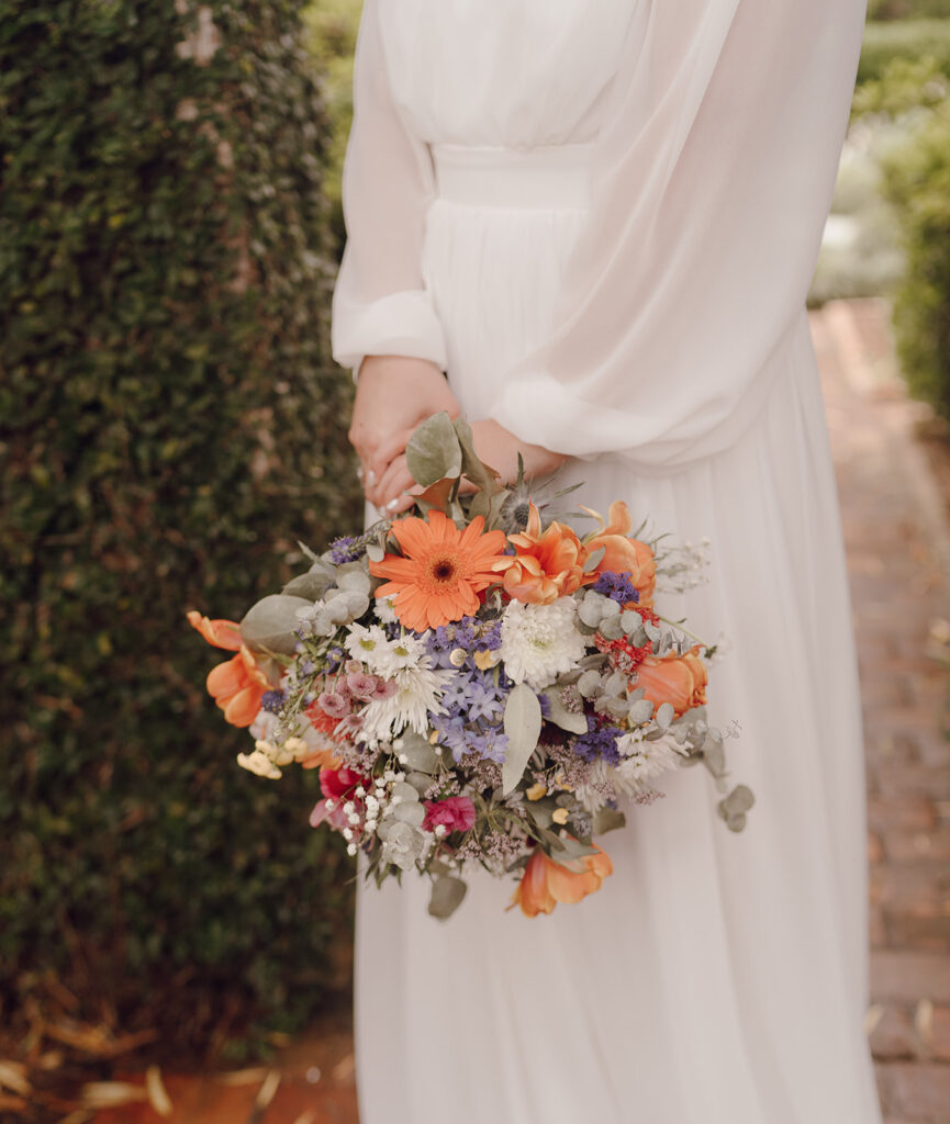 bright and colorful bridal bouquet florida wedding colors and ideas