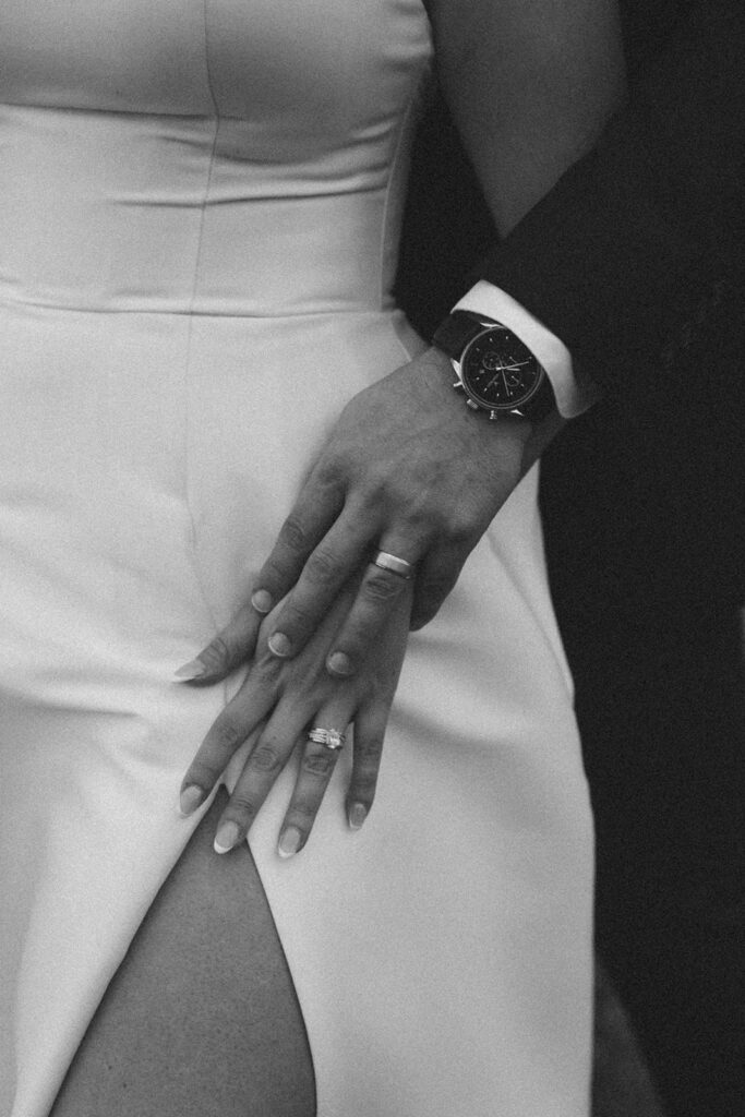 bride and groom detail photos wedding rings