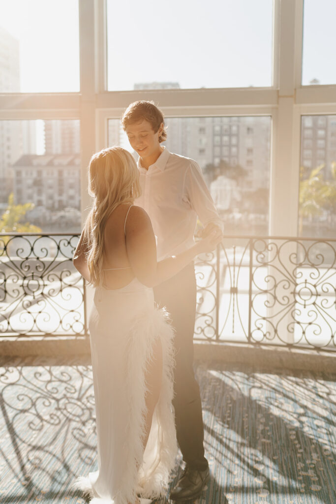 tampa engagement photos in Florida romantic and intimate