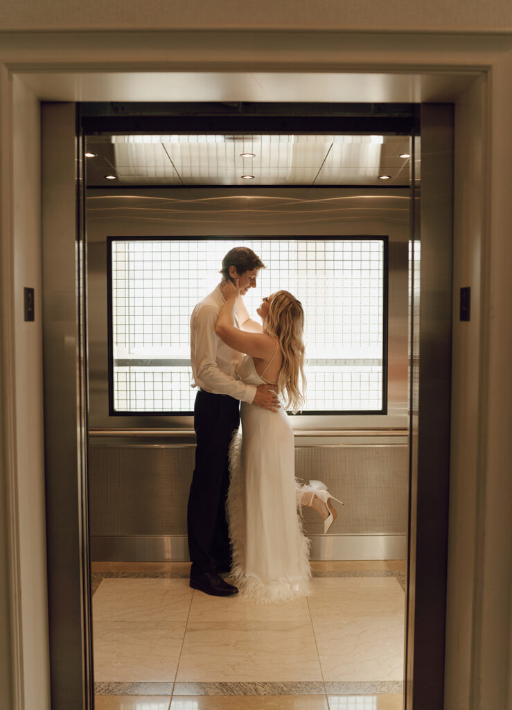 elevator engagement photos