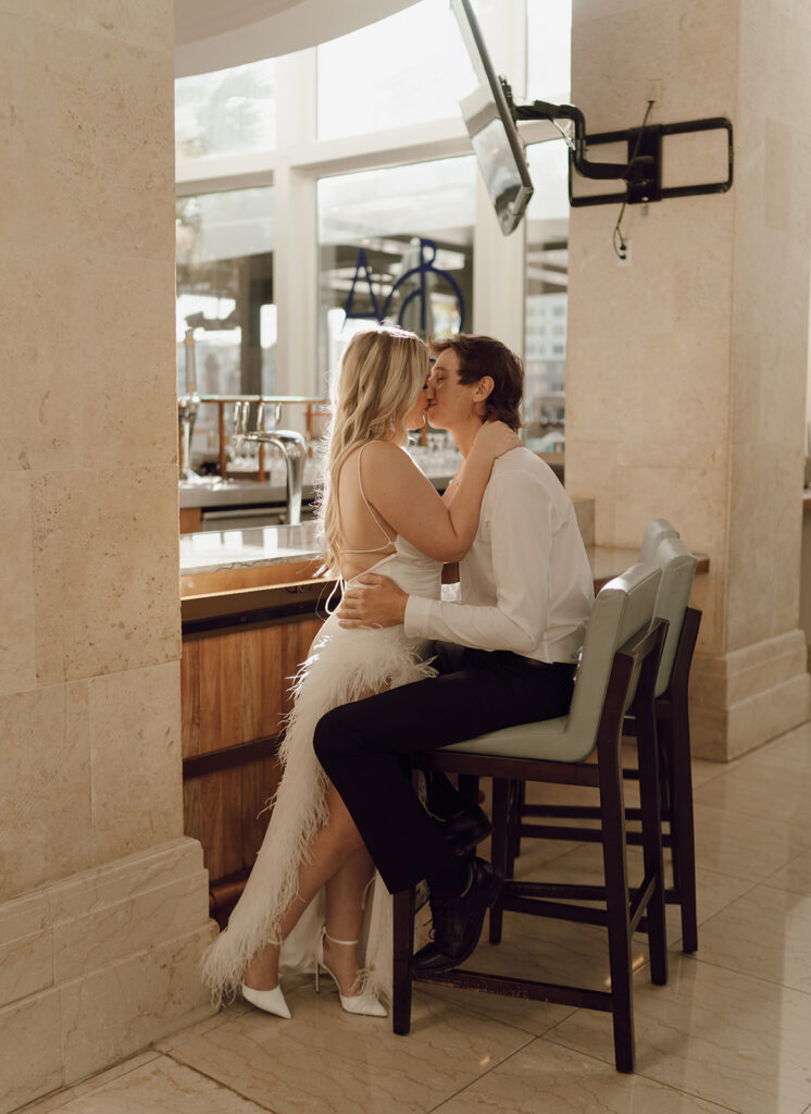 romantic indoor engagement photos in tampa florida