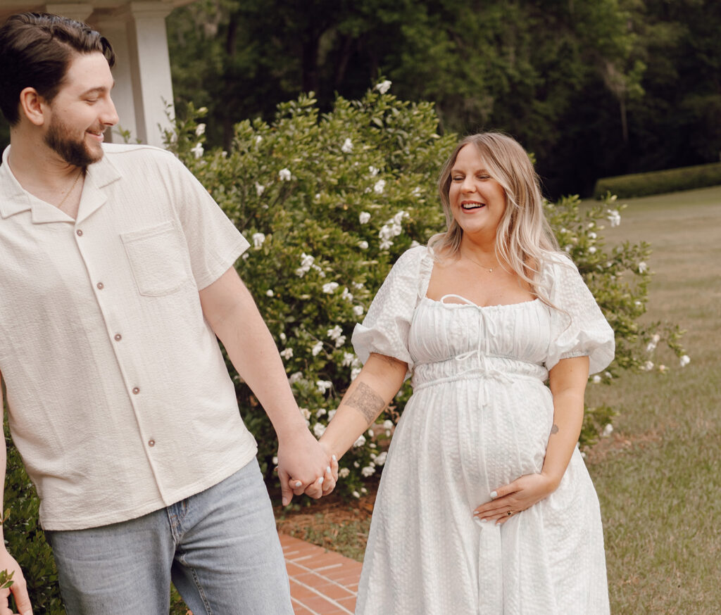 maclay gardens park florida maternity session documentary style photography