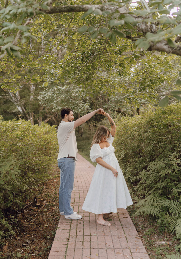 maclay gardens park florida maternity session documentary style photography