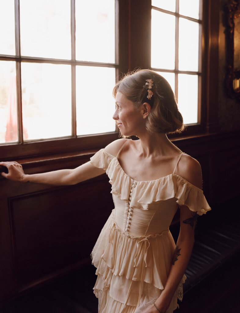 bride getting ready photos in colorado