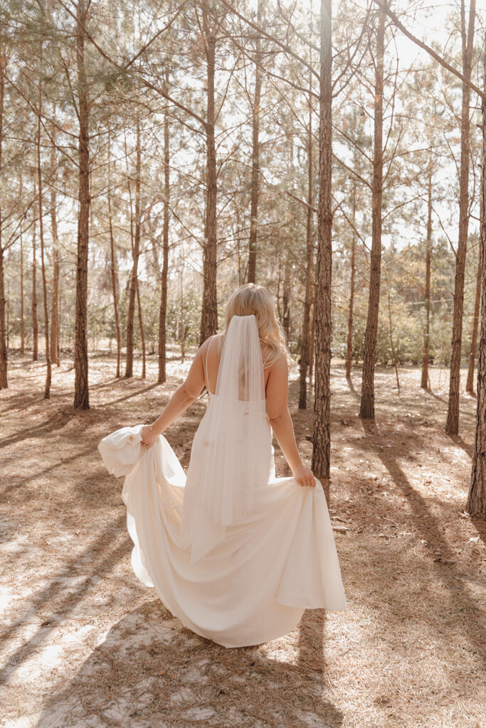 wedding getting ready photos bride wearing dress