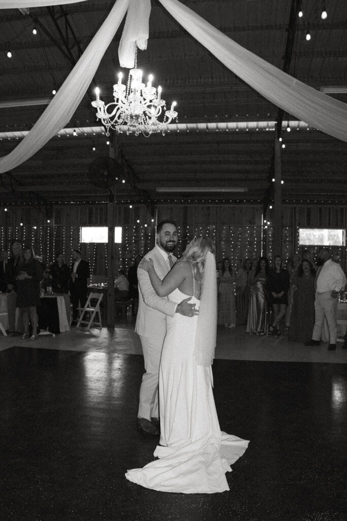 first dance with bride and groom reception photos