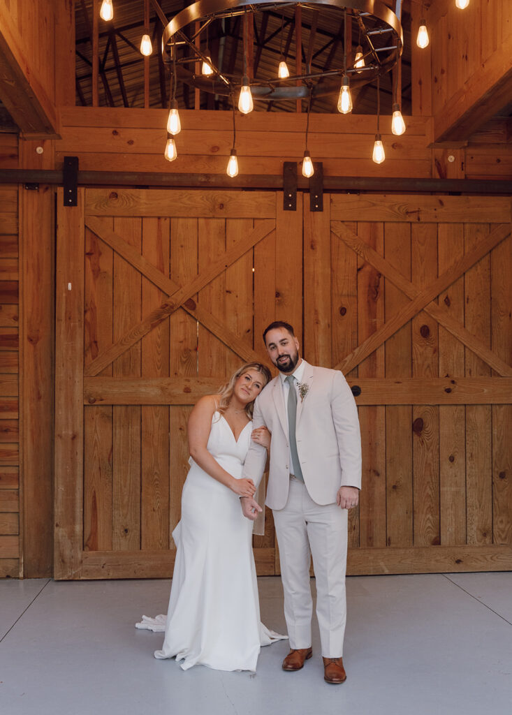 sunset portraits with bride and groom golden hour wedding photos the homestead barn