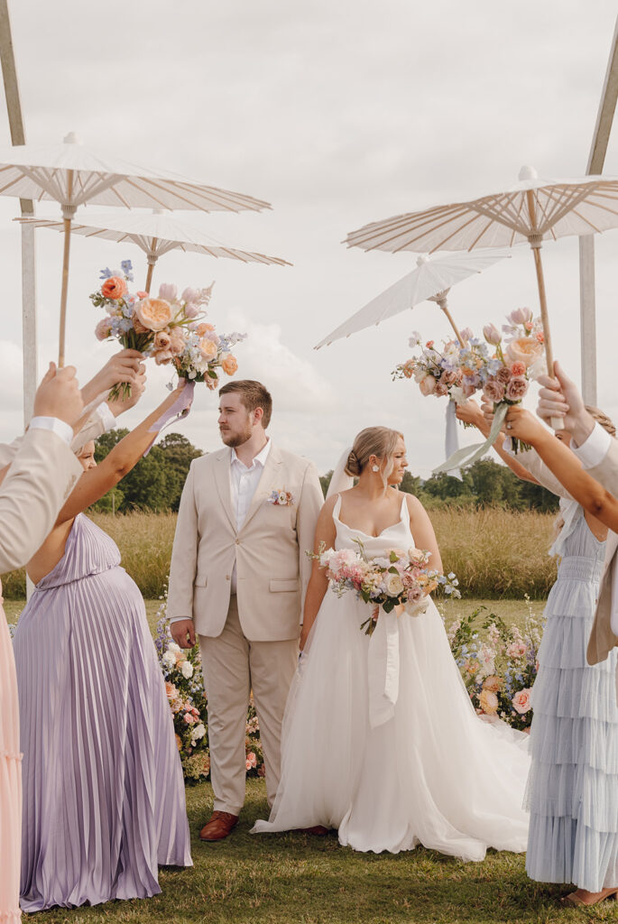 georgia destination wedding on wild daisy farm in atlanta