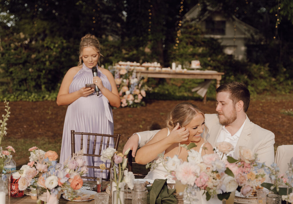 maid of honor wedding reception speech