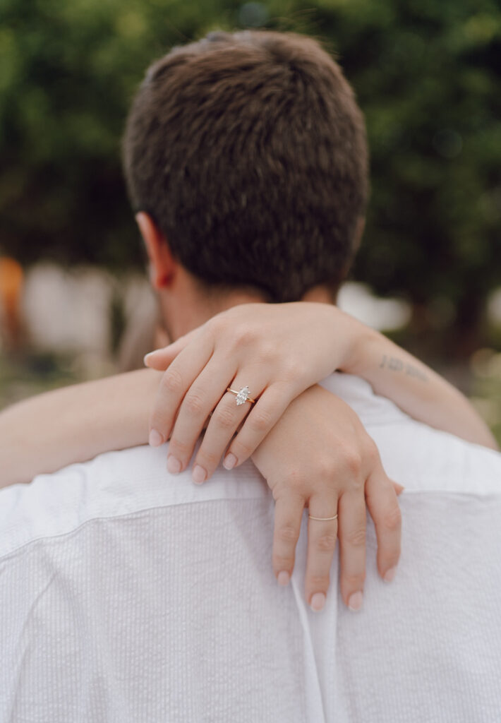 downtown winter park engagement photos in florida