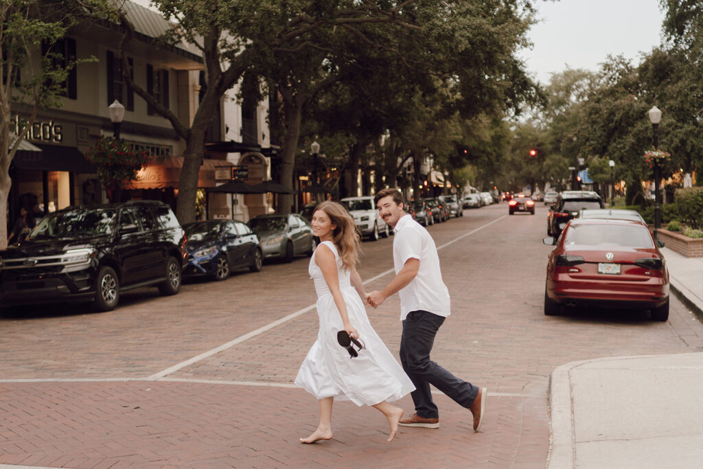 Hannibal Square Engagement Photos in Orlando, Florida