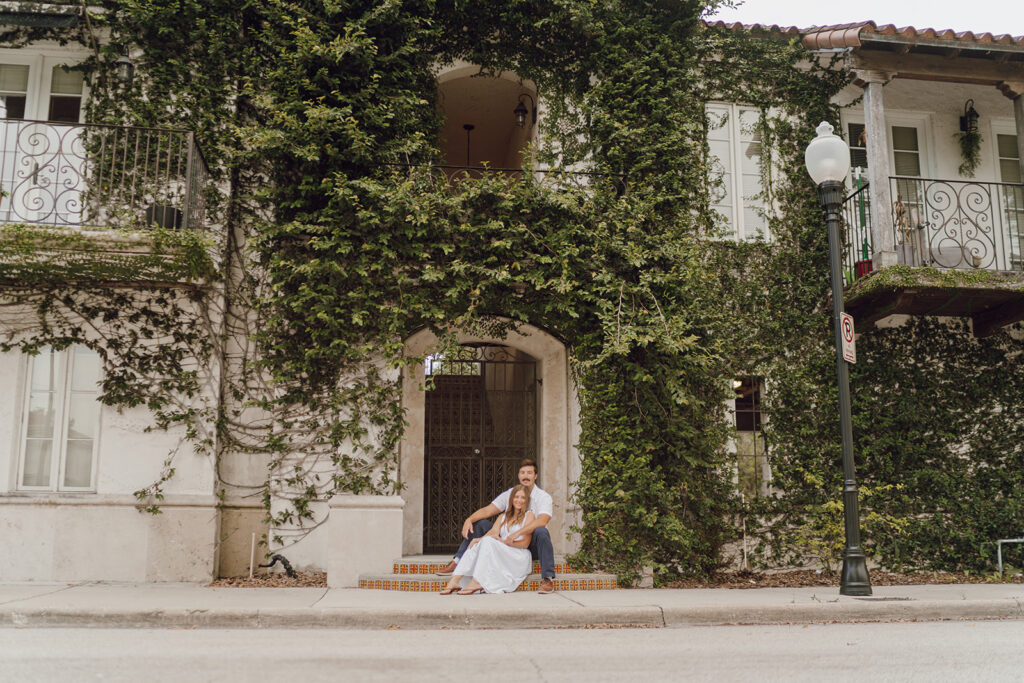 Hannibal square engagement photos in orlando