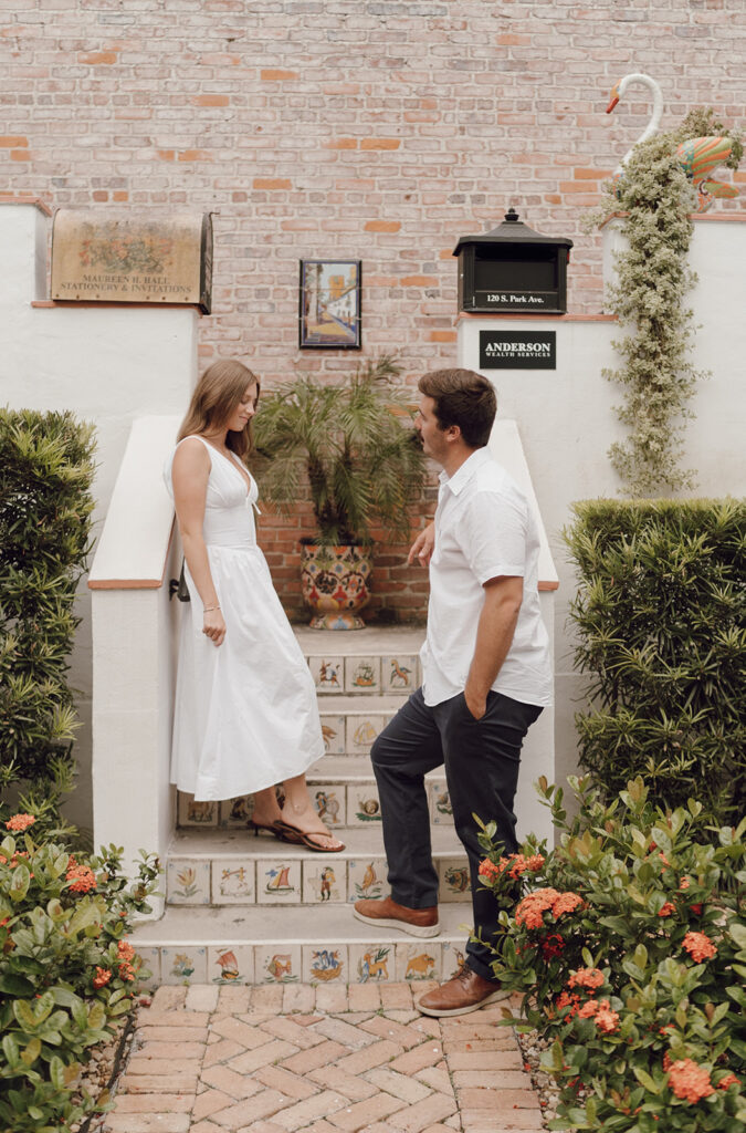 Hannibal Square Engagement Photos in Orlando, Florida