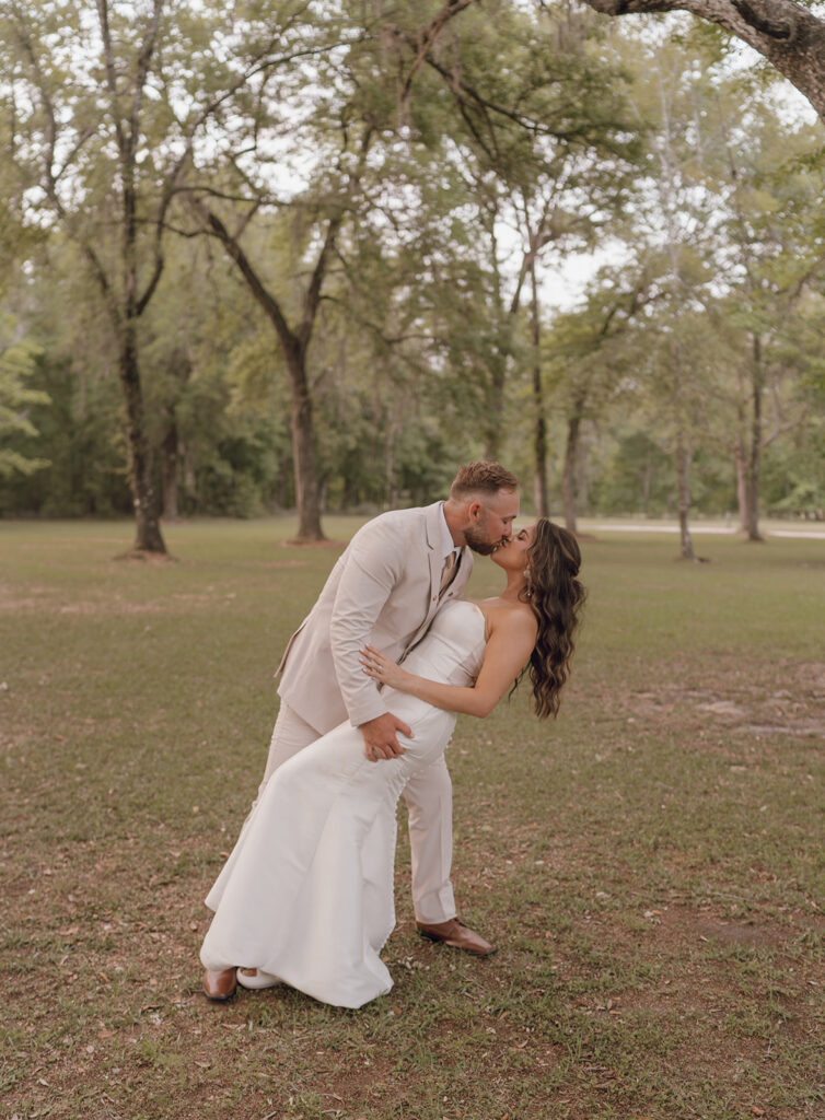 bride and groom portraits in florida