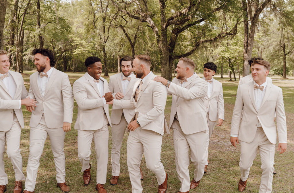 candid groomsmen photos