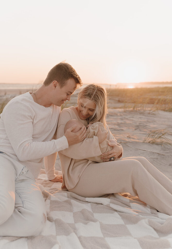 Beach Newborn Photos in Charleston, SC