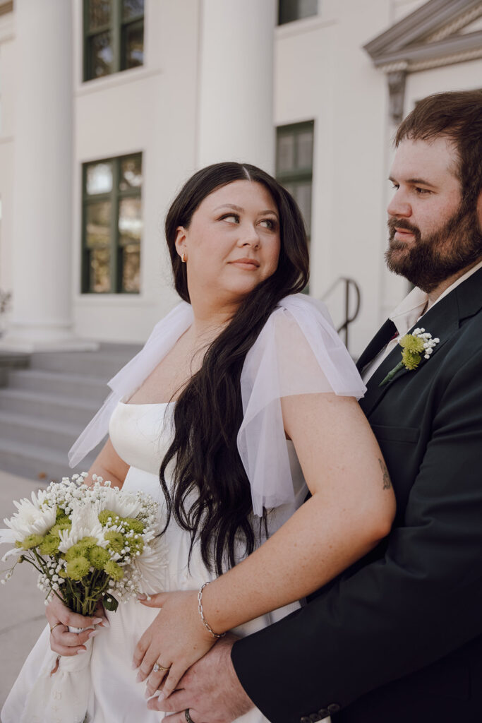 downtown florida elopement photos candid poses