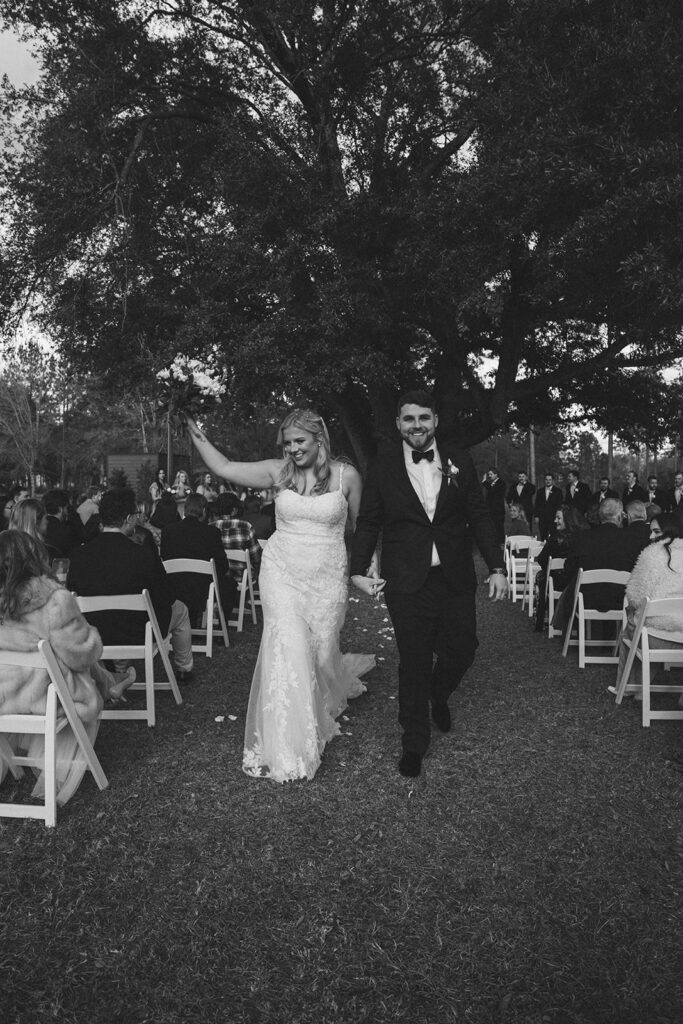 an outdoor winter wedding in florida documentary style