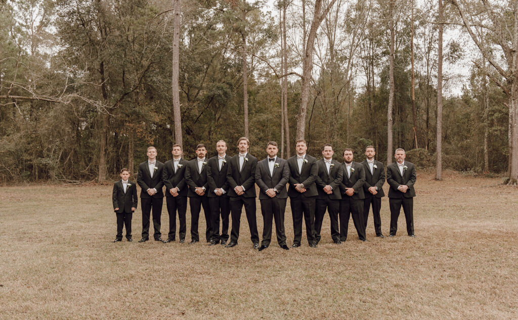 groomsmen getting ready wedding photos in florida