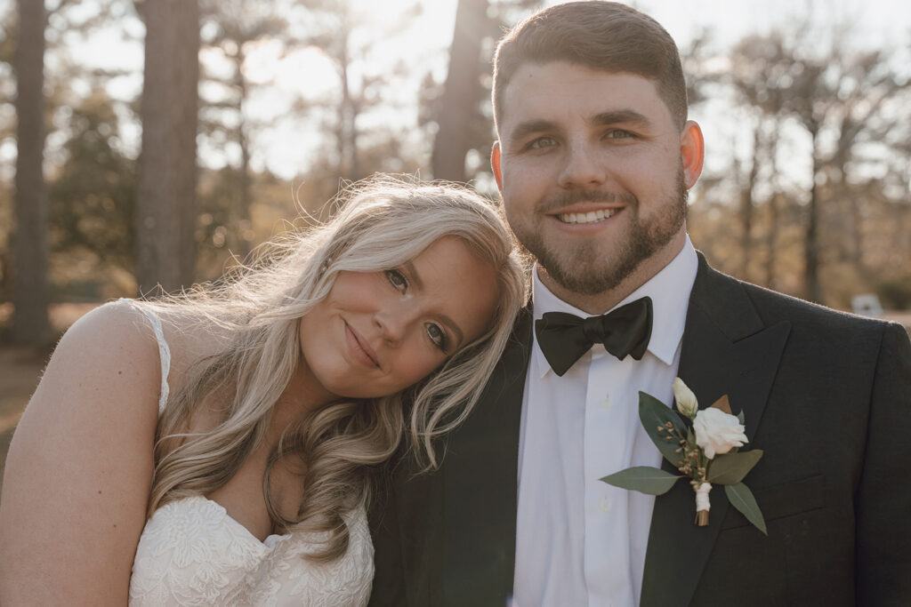 sunset wedding portraits bride and groom wedding photos during golden hour