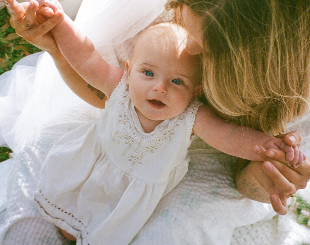baby photoshoot outdoors in Tallahassee