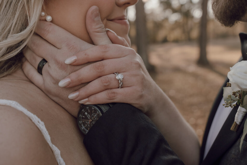 sunset wedding portraits bride and groom wedding photos during golden hour