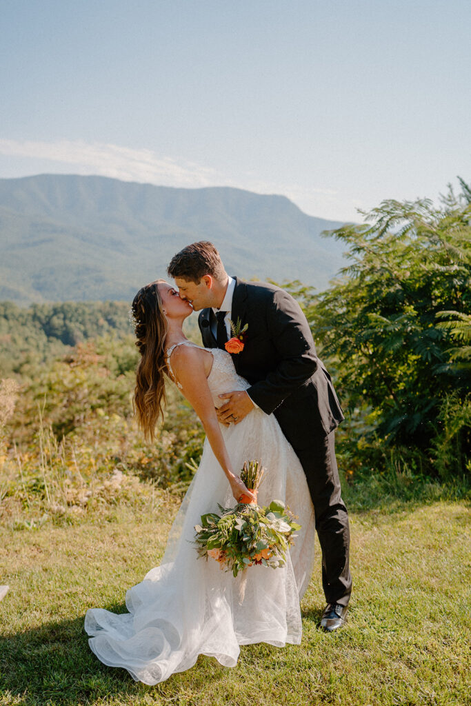 Intimate Mountaintop Wedding in Gatlinburg TN Surrounded by Loved Ones