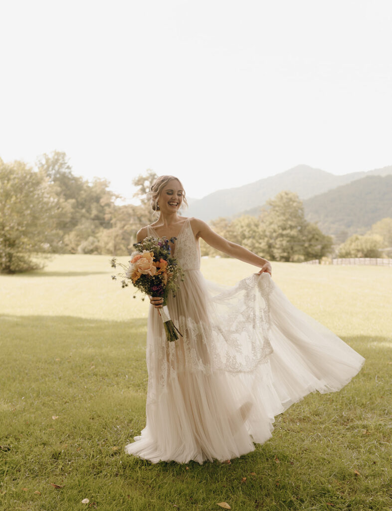 A Cozy Autumn Wedding at The Fields of Blackberry Cove in Asheville, NC
