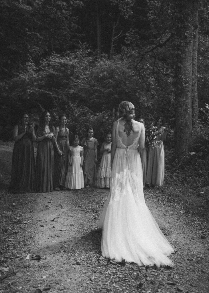 vintage film inspired fall wedding photos in north carolina