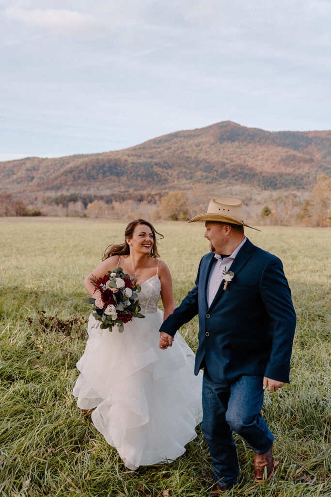 cades cove wedding photos in the mountains