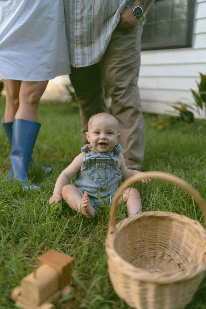 documentary style family photography with baby