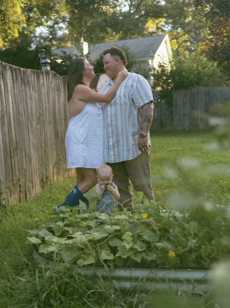 documentary style family photography with baby