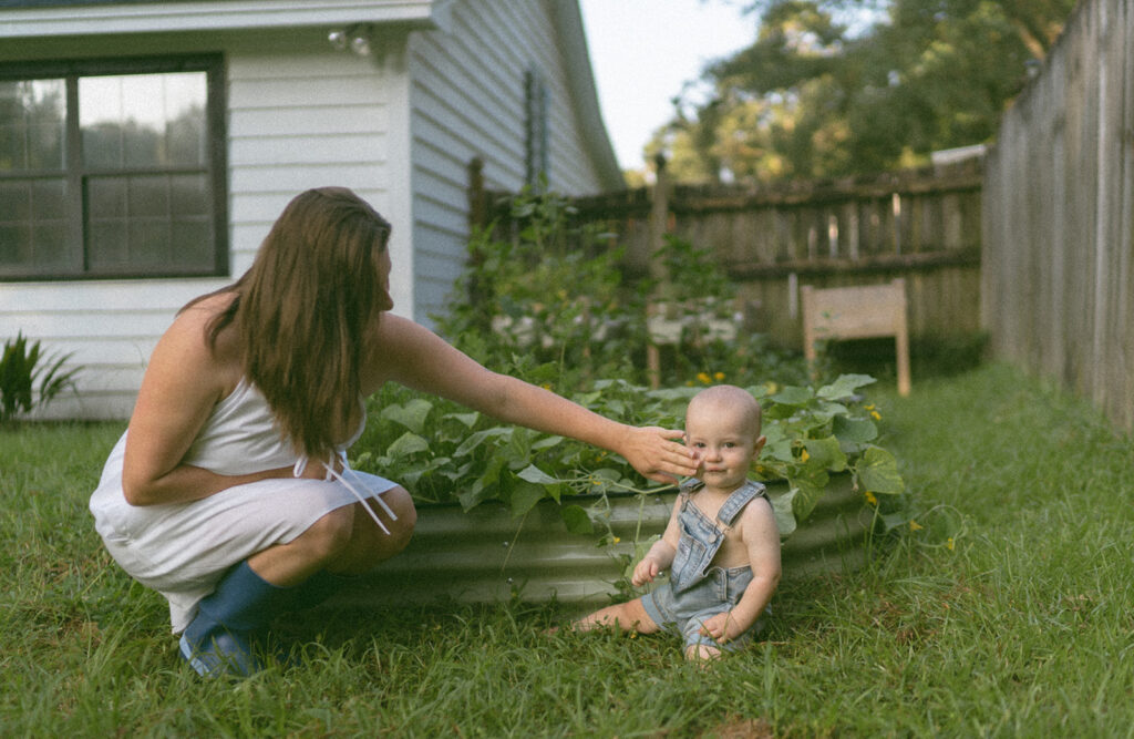 documentary style family photography with baby