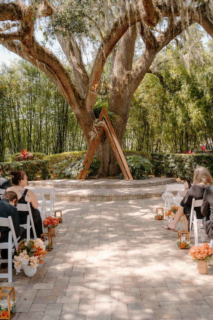 moss estates florida wedding venue outdoor ceremony space