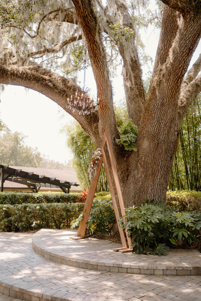 moss estates florida wedding venue outdoor ceremony space