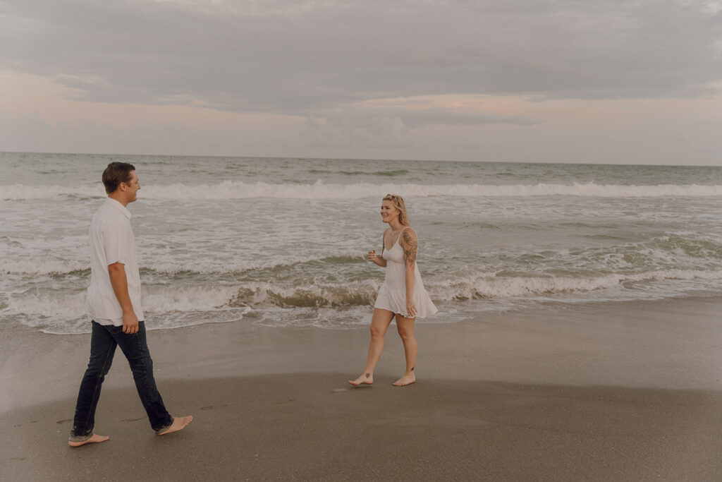 Cinematic Cocoa Beach Engagement Pictures With Cassidee and Brodie