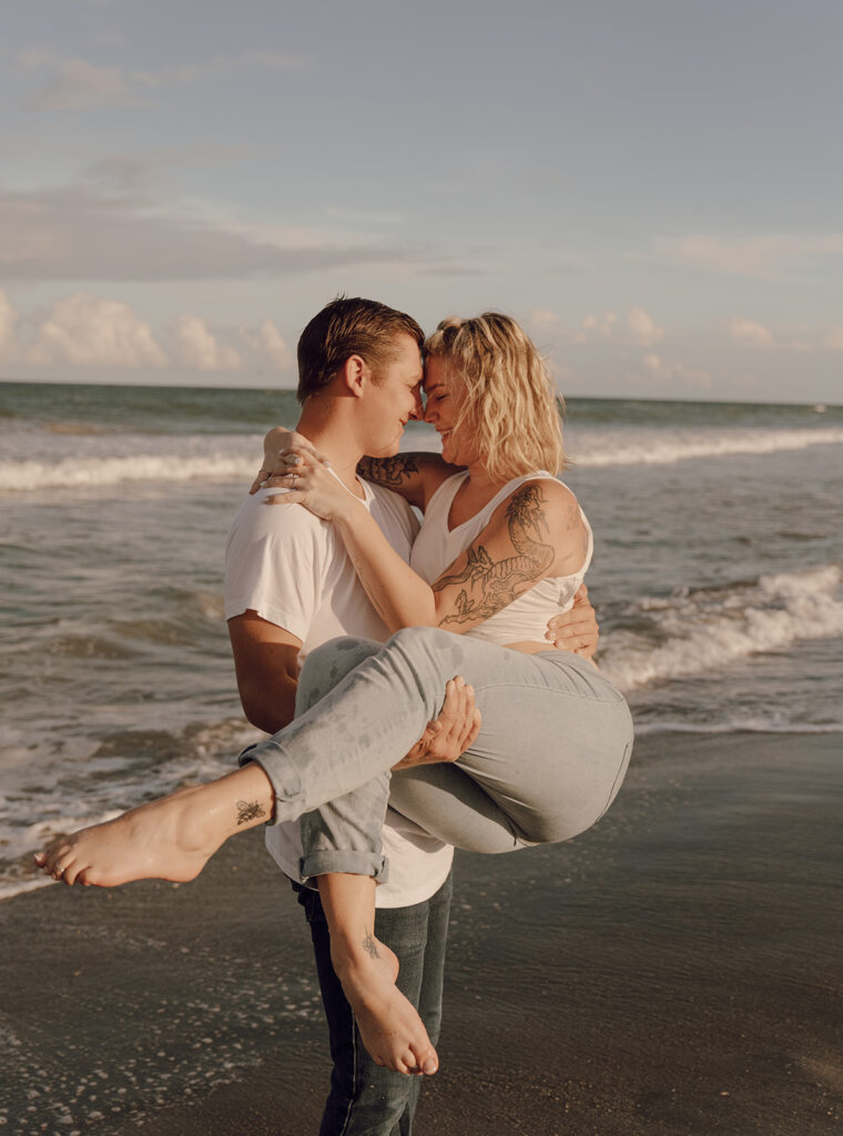 Cinematic Cocoa Beach Engagement Pictures With Cassidee and Brodie