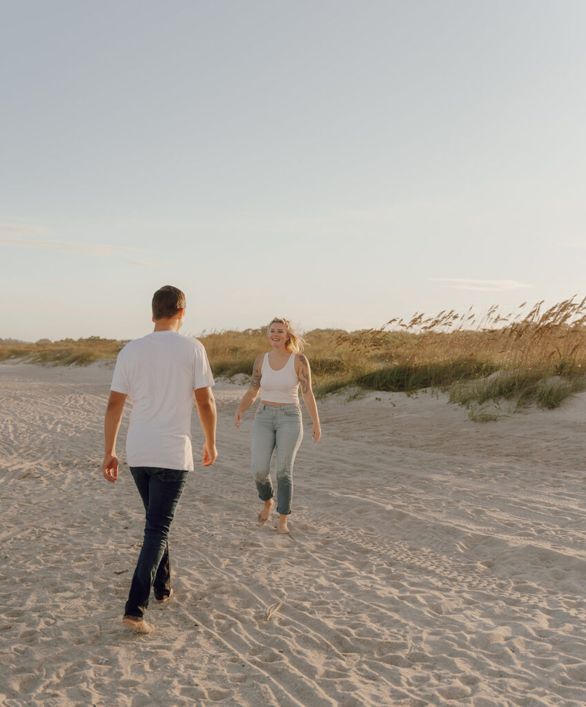 candid photos of couple at the beach