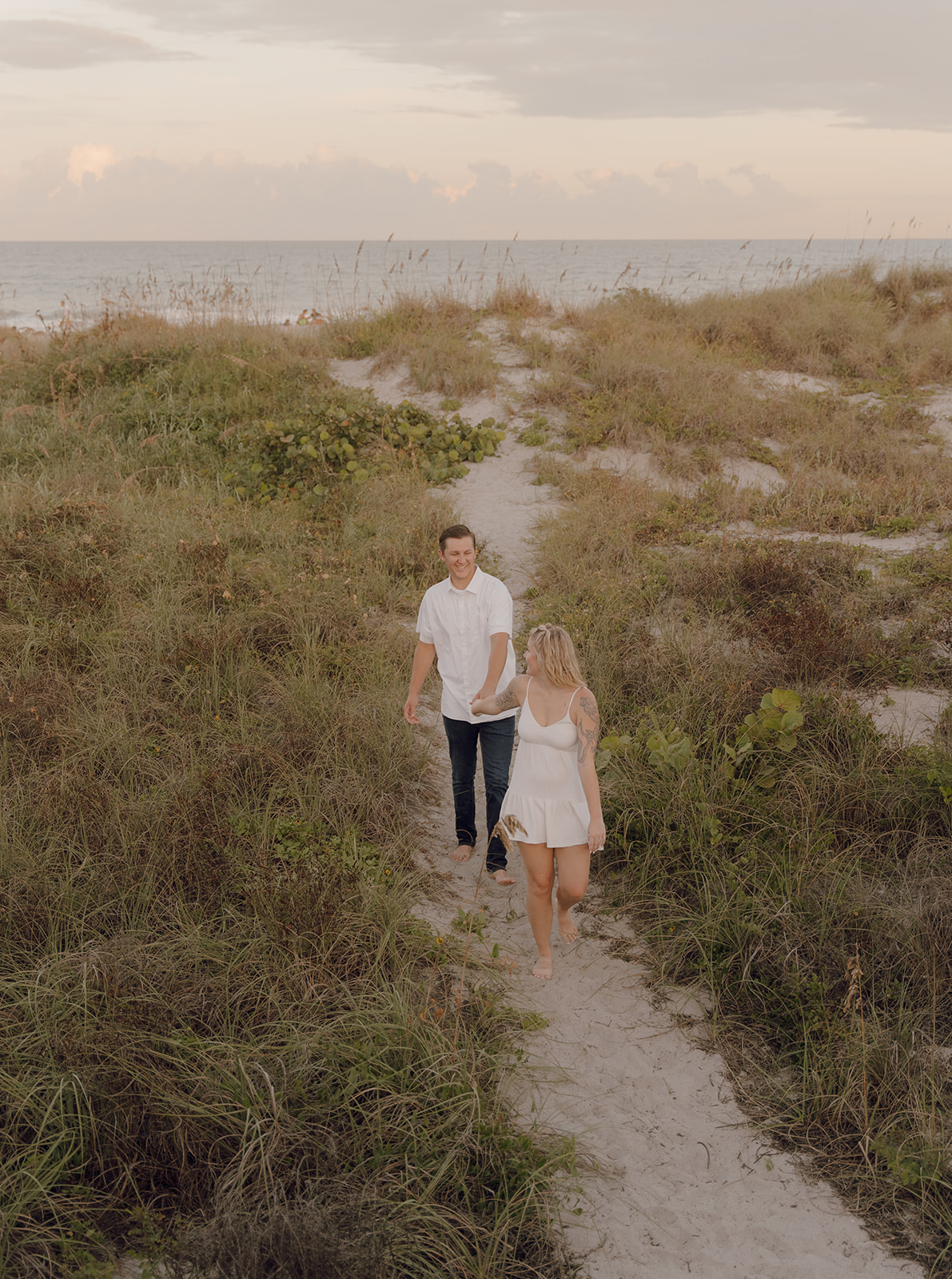 C + B Engagement Photos in Cocoa Beach Florida