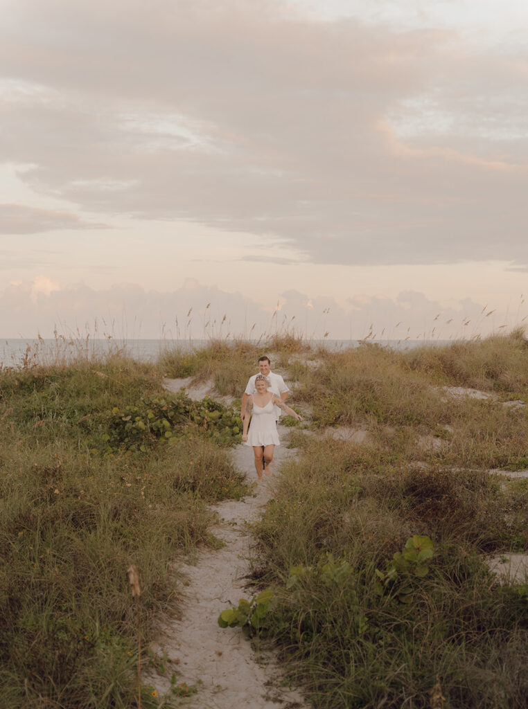 cocoa beach couples photoshoot at sunset