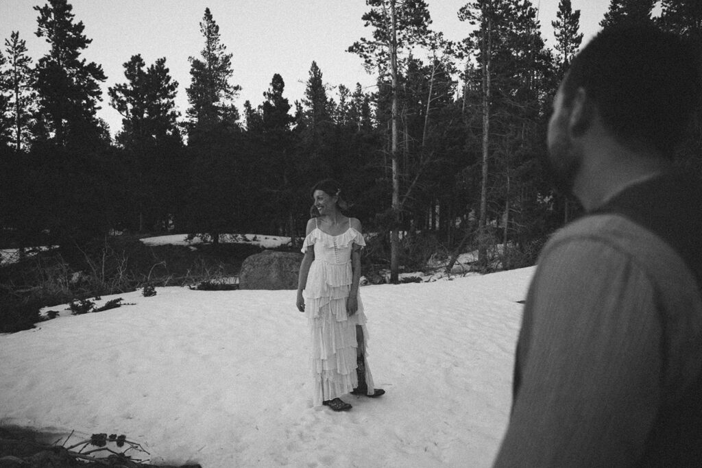 film inspired wedding photos in the mountains colorado