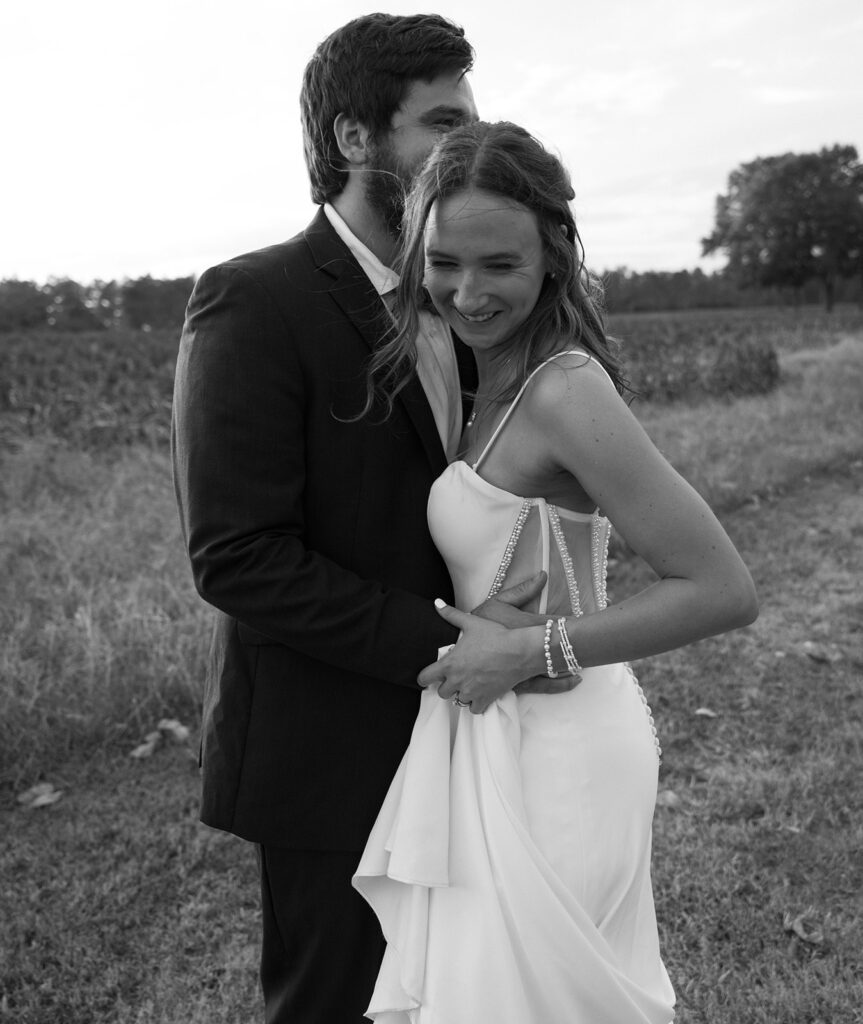 romantic sunset portraits of the bride and groom golden hour wedding photos at southwind plantation