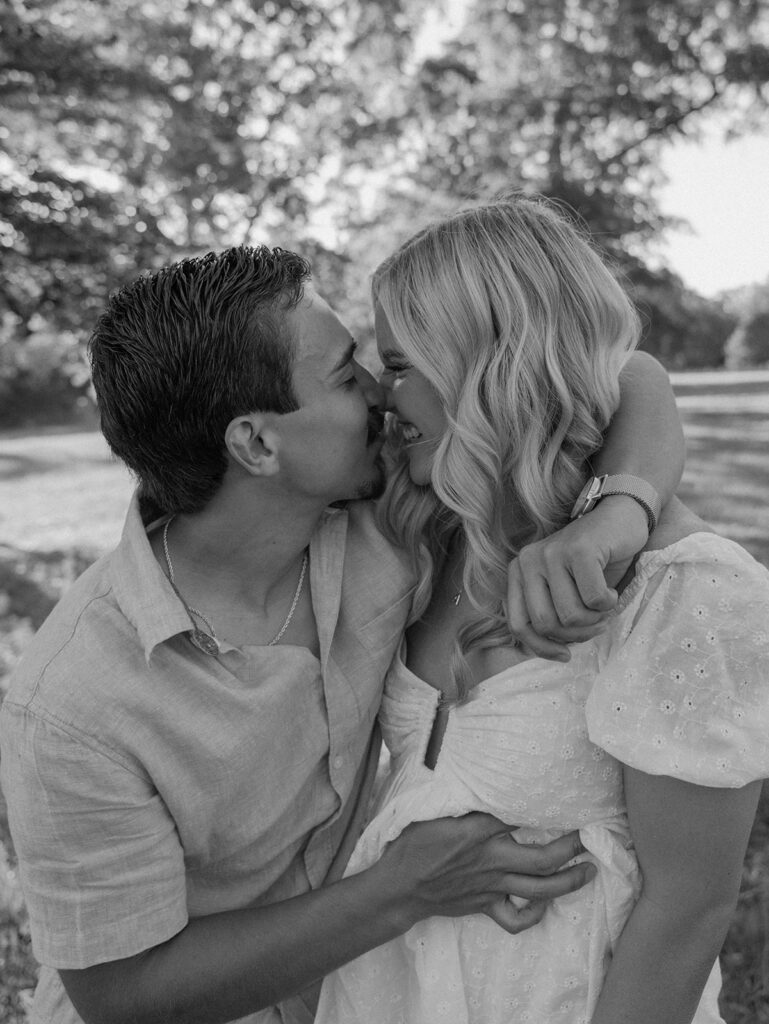 Golden Hour Engagement Photos at Mount Pleasant Lodge in Florida