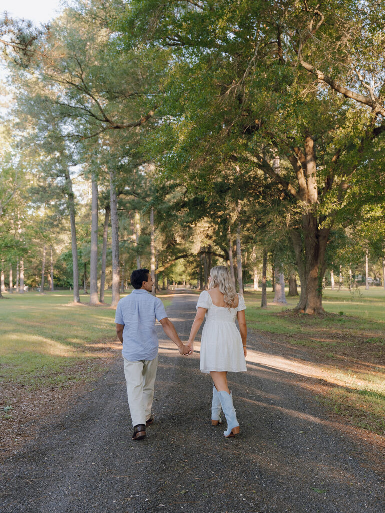 Golden Hour Engagement Photos at Mount Pleasant Lodge in Florida