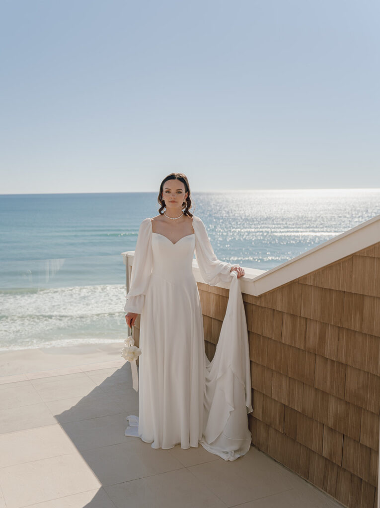 Intimate beachfront wedding details photographed in documentary style