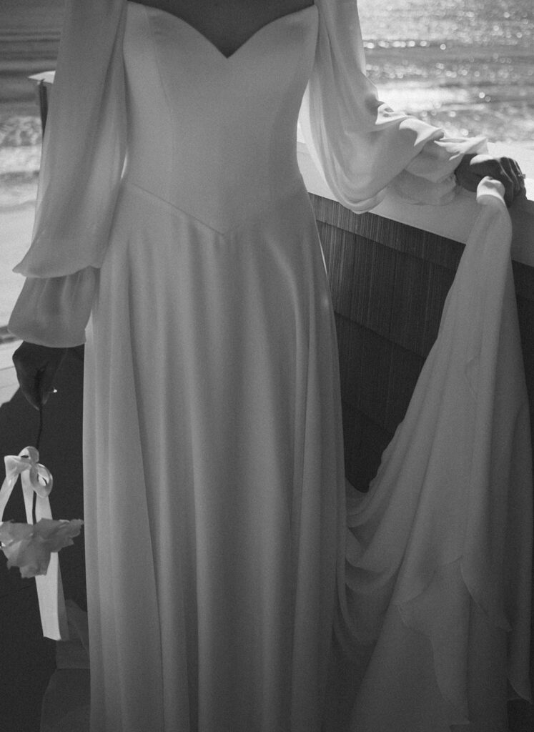 Documentary style wedding photography capturing a first look at an Alys Beach wedding